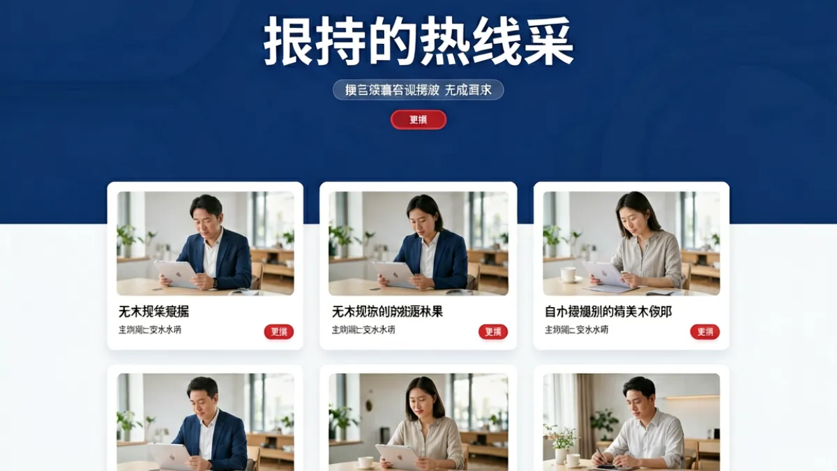 爱久久内容平台首页全貌，展示精选资讯卡片与多主题内容分区的整体布局